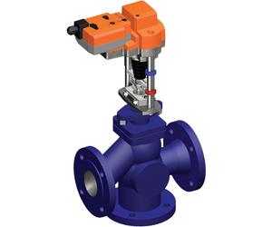 Belimo Válvula de Globo de 3 Vías DN100 Brida Carrera de 30mm Kvs145 230VAC a Prueba de Fallos 150s 3 Puntos 2000N IP54 H7100S/AVK24A-3-TPC