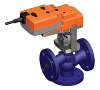 Belimo Válvula de Globo de 3 Vías DN32 Brida Carrera de 15mm Kvs16 24VAC/DC a Prueba de Fallos 150s 0-10V 1000N IP54 H732R/NVK24A-SZ-TPC