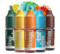 Belissia Colorante Alimentario Set Dino - 5x10ml líquido y altamente concentrado - Colorante alimentario seguro para hornear, cocinar, fondant y manualidades DIY - vegano, de gran poder colorante