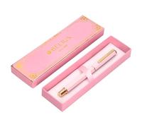 Boligrafo belius macaron bliss forma hexagonal color rosa y dorado tinta azul caja de diseño - BB294