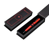 Belius BOLIGRAFO TURBO ALUMINIO COLOR ROJO Y NEGRO TINTA AZUL CAJA DE DISEÑO