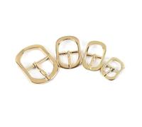 Belivceng 20 hebillas de pasador para correas de cinturón y bolso, cierre de rodillo de metal para ajustar zapatos y accesorios de bricolaje.,Oro claro,12 mm