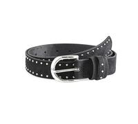 Belivceng Cinturón de ante sintético morera para mujer con remaches, estilo western, accesorio de vaquera.,Negro,100