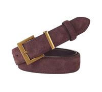 Belivceng Cinturón de mujer con hebilla cuadrada de aleación para jeans y vestidos, cintura flexible.,Café,100