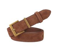 Belivceng Cinturón de mujer con hebilla cuadrada de aleación para jeans y vestidos, cintura flexible.,Caramelo,100