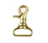 Belivceng Clip de gatillo de latón macizo con cierre de langosta giratorio, mosquetón para correa de bolso, cinturón y correa para mascotas.,Latón A-25x50mm,5 piezas