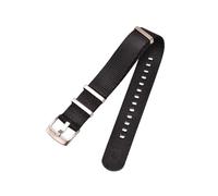 Belivceng Correa de reloj de lona de nailon con tejido de cinturón de seguridad estilo militar para buceo y deportes (18 mm, 20 mm, 22 mm y 24 mm),Negro,24 mm