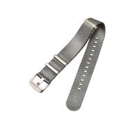 Belivceng Correa de reloj de lona de nailon con tejido de cinturón de seguridad estilo militar para buceo y deportes (18 mm, 20 mm, 22 mm y 24 mm),Gris,20 mm