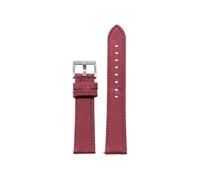 Belivceng Correa deportiva de nailon, cuero y lona con cierre rápido para reloj, unisex, de 20 mm y 22 mm de grosor.,Rojo,22 mm