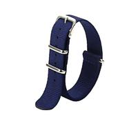 Belivceng Correa deportiva de nailon resistente al agua para reloj - para hombre y mujer, 18 mm, 20 mm, 22 mm,Azul profundo,18 mm