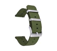 Belivceng Correa universal de nailon trenzado con hebilla de liberación rápida - Brazalete de repuesto de 18 mm, 20 mm, 22 mm y 24 mm,Verde Z,20 mm