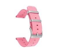 Belivceng Correa universal de nailon trenzado con hebilla de liberación rápida - Brazalete de repuesto de 18 mm, 20 mm, 22 mm y 24 mm,Rosa,20 mm