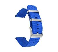 Belivceng Correa universal de nailon trenzado con hebilla de liberación rápida - Brazalete de repuesto de 18 mm, 20 mm, 22 mm y 24 mm,Azul oscuro,24 mm