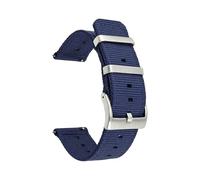 Belivceng Correa universal de nailon trenzado con hebilla de liberación rápida - Brazalete de repuesto de 18 mm, 20 mm, 22 mm y 24 mm,R Azul,18 mm