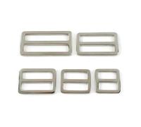 Belivceng Juego de 50 hebillas de metal para correa de bolso, cierre de bucle metálico como ajustador de cinturón de bolso, accesorios de bricolaje,Plata,50 mm