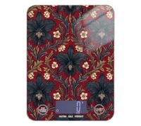 Belize Black Orchid William Morris Pattern - Escala pequeña portátil para alimentos, 11 libras/0 18 onzas, 5 kg/5 g (Escenario) escala pequeña digital con 4 unidades para expreso, espresso, báscula