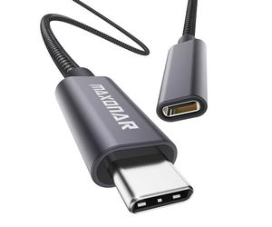Belker Thunderbolt 3 Extender Tipo USB C Cable de extensión 2 m, Conector Hembra 5 GB/s M1 Mac Book i Pad Mini 6 6ª generación 8.3 Pulgadas 2021 i Pad Air 4 Galaxy S22 Tab S8 Pixel 6