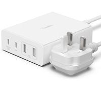 Belkin 108W GaN USB Charging Station for Multiple Devices, 2 USB Type C and 2 US