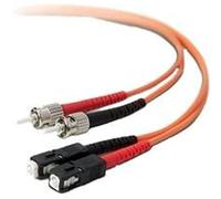 Belkin A2F20207-05M - Cable de Fibra óptica (5 m, Conectores ST/SC, Macho/Macho, Multi-Mode), Naranja