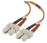 Belkin A2F40277-03M - Cable de Fibra óptica (3 m, Conectores SC/SC, Macho/Macho, Multi-Mode), Naranja