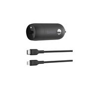 Belkin - Adaptador de corriente para coche - 30 Watt - 3 A - Carga Rápida, Power Delivery 3.1 (USB-C 24 pines) - Negro