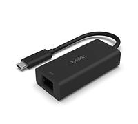 Belkin Adaptador USB Tipo C a Ethernet 2.5 GB, certificación USB-IF y Thunderbolt 3/4, Adaptador de Red USB-C a LAN Compatible con MacBook Pro/Air, iPad Pro, XPS, Surface y Otros Dispositivos USB-C