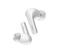 Belkin Auriculares inalámbricos True Wireless SOUNDFORM Flow con cancelación Activa del Ruido, Bluetooth, Carga inalámbrica, Resistencia IPX5, 31 Horas de batería, iPhone, Galaxy y Pixel, Blancos
