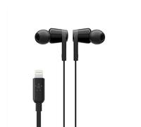 Belkin Auriculares Soundform con Conector Lightning Para Iphone, Cascos Lightning Para Iphone 12, 12 Pro, 12 Pro Max, 12 Mini, 11, 11 Pro, 11 Pro Max, Xs Max, Xs, X, Se, 8 Plus, 8, 7 Plus y 7, Negro