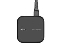 Belkin Base de Acoplamiento USB-C GAN 6 en 1 de 130 W Connect, estación multipuerto con 96 W (PD), USB-C, USB-A, Gigabit Ethernet y HDMI 4K para videoconsolas, MacBook Pro, portátiles PC y Chromebook