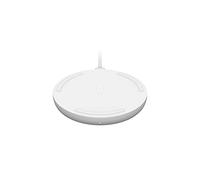 Belkin Base de Carga Inalámbrica de 10 W Boost Charge (Qi, iPhone 14/14 Plus, 13, Pro, Pro Max, Mini y Anteriores, Dispositivos de Samsung, Google y Otros, Adaptador de Corriente No Incluido), Blanco