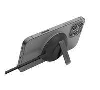 Belkin Base de Carga inalámbrica portátil BoostCharge con MagSafe (Carga rápida de 15 W, Soporte Vertical extraíble para iPhone de Las Series 12 y 13, Adaptador de Corriente no Incluido), Negra