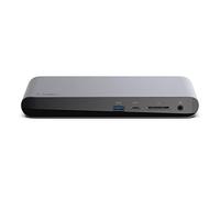 Belkin base dock Thunderbolt 3 Pro con cable Thunderbolt 3 de 0,8 m (conector dock para macOS y Windows, dos pantallas 4K a 60 Hz, 40 Gbps de transferencia y carga de salida de 85 W)