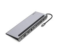 Belkin base dock USB-C multipuerto con HDMI, DisplayPort, VGA y USB-C (4K), carga passthrough PD de 100 W, 3 USB-A, 1 Gigabit Ethernet, SD/MicroSD y audio de 3,5 mm para MacBook* Pro, Air, XPS y otros