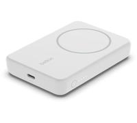Belkin batería Externa magnética de 5000 mAh, Cargador portátil Compatible con MagSafe, Pass-Through, Power Bank con Salida de 7,5 W y Entrada de 10 W, Soporte extraíble, iPhone 17, 16, 15 y más