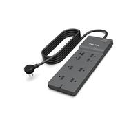 Belkin BE108000-08-CM 8AC outlet(s) 2.4m Negro - Regleta (2500 J, 8 AC outlet(s), 2,4 m, Negro)