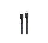 Belkin Eco Cable Trenzado C a C de 3 m y 240 W, Carga Rápida, suave y flexible para iPhone 16, Galaxy S25, Pixel 9, MacBook y IPad Pro - Negro