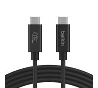 Belkin Belkin Connect Cable USB4 240 W 20 Gbps Cable USB4 con Power Delivery de 240 W, transferencias de datos de hasta 20 Gbit/s y compatibilidad con 4K a