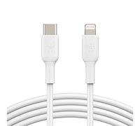 Belkin Boost Charge Cable USB-C a Lightning (Cable de Carga rápida para iPhone 14 y Modelos anteriores) Cable USB-C para iPhone con certificación MFi (Blanco, 2 m)