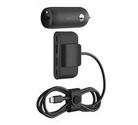 Belkin Boost↑Charge™ - Cargador rápido para automóvil de 30 W, diseño Compacto con Puerto de Suministro de energía USB-C, Extensor de alimentación USB de 4 Puertos, compatibilidad Universal para
