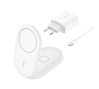 Belkin BoostCharge Auriculares, Smartphone Blanco USB Cargador inalámbrico Carga rápida Interior