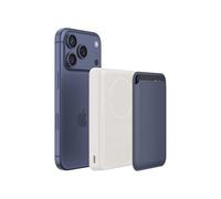 Belkin BoostCharge Batería Externa Carga Rápida 10000mAh, Power Bank Magnético Delgado de 7,5 W con Certificación Qi2, Anillo Magnético, 2 Puertos USB-C y Cable USB C, iPhone, Galaxy y Pixel, Beis