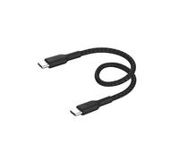 Belkin BoostCharge cable trenzado USB-C a USB-C de 15 cm, cable USB Tipo C para iPhone 16, iPhone 15, Samsung Galaxy S24, S23, Note10, Pixel 9, Pixel 8, iPad Pro, Nintendo Switch y otros, negro