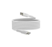 Belkin BoostCharge cable trenzado USB-C a USB-C de 2 m, cable USB Tipo C para iPhone 16, iPhone 15, Samsung Galaxy S24, S23, Note10, Pixel 9, Pixel 8, iPad Pro, Nintendo Switch y otros, blanco