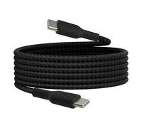 Belkin Cable trenzado BoostCharge USB-C a USB-C 2 m para iPhone 15 y otros Negro