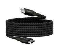 Belkin BoostCharge cable USB-C a USB-C, cable tipo C de carga rápida con Power Delivery de 240 W, certificación USB-IF, compatible con iPhone 16 y 15, MacBook, Chromebook, Galaxy y otros, 2 m, negro