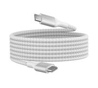 Belkin BoostCharge cable USB-C a USB-C, cable tipo C de carga rápida con Power Delivery de 240 W, certificación USB-IF, compatible con iPhone 16 y 15, MacBook, Chromebook, Galaxy y otros, 2 m, blanco
