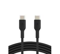 Belkin BoostCharge cable USB-C a USB-C (cable USB-C de carga rápida para iPhone 16, iPhone 15, Galaxy S24, S23, Google Pixel, iPad, MacBook, Nintendo Switch y otros, cable USB Tipo C) 1 m, negro