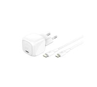 Belkin Cargador de pared BoostCharge 30W USB-C PD carga rápida con cable USB-C a Lightning 1m Blanco