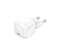 Belkin BoostCharge Compact Cargador de Pared de 30 W, Ideal para Viajar, Carga rápida USB C Power Delivery para Apple iPhone 17, Air, 16, 15, Samsung Galaxy, iPad, AirPods, Tabletas, Pixel - Blanco