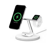 Belkin WIZ009VFWH cargador de dispositivo móvil Auriculares, Smartphone, Reloj inteligente Blanco USB Cargador inalámbrico Interior